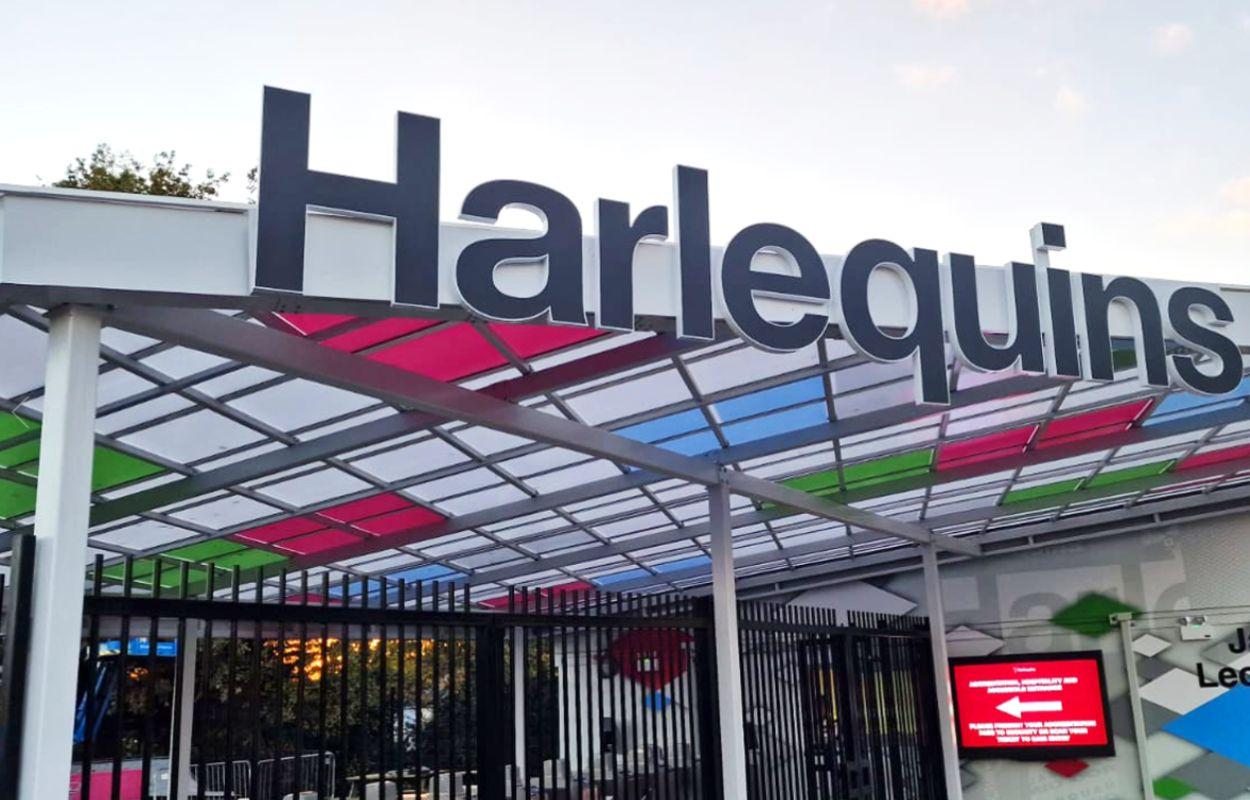 Harlequins Rugby turnstile and ticket canopy