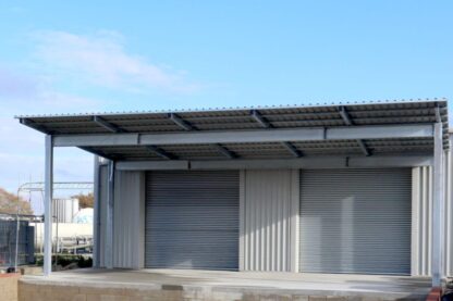 Photo of loading bay canopy
