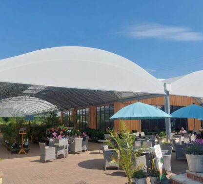 Picture show cafe area and the new canopy at Trowell
