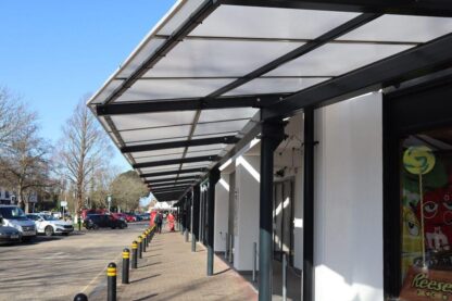 Photo of Rustington High Street retail canopy
