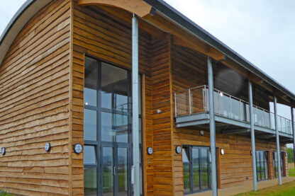 Tuesley Farm steel and timber frame education centre