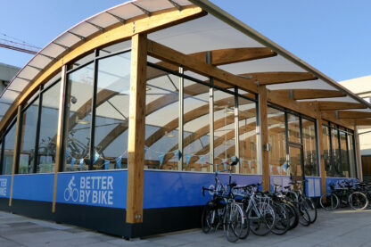 University of the West of England cycle shelter