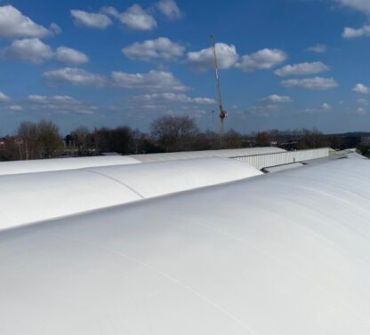 Picture shows Canopy upgrade aerial view at Notcutts garden centre in Nottingham