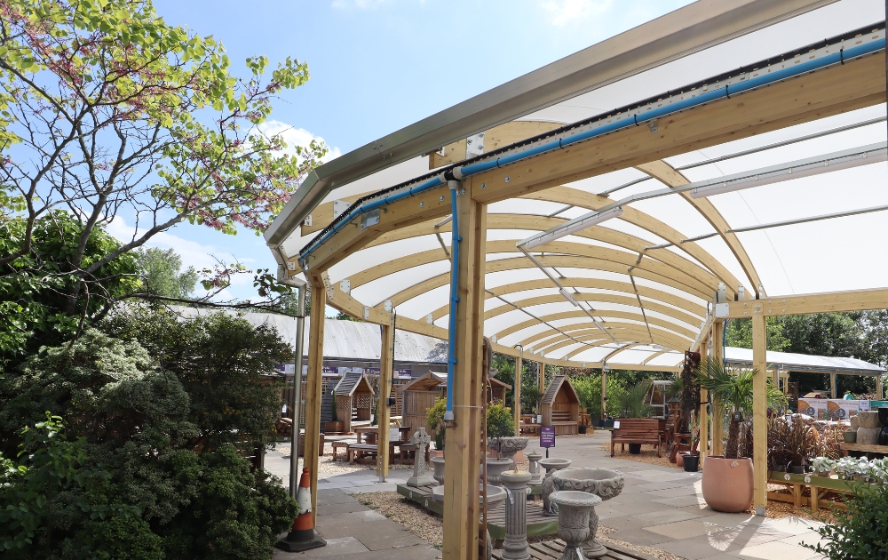 Picture show the new walk way canopy