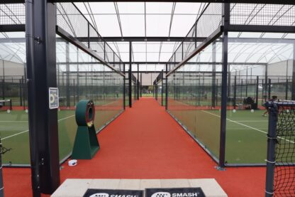 Picture shows the new Smash Padel, Cardiff all-weather padel courts.